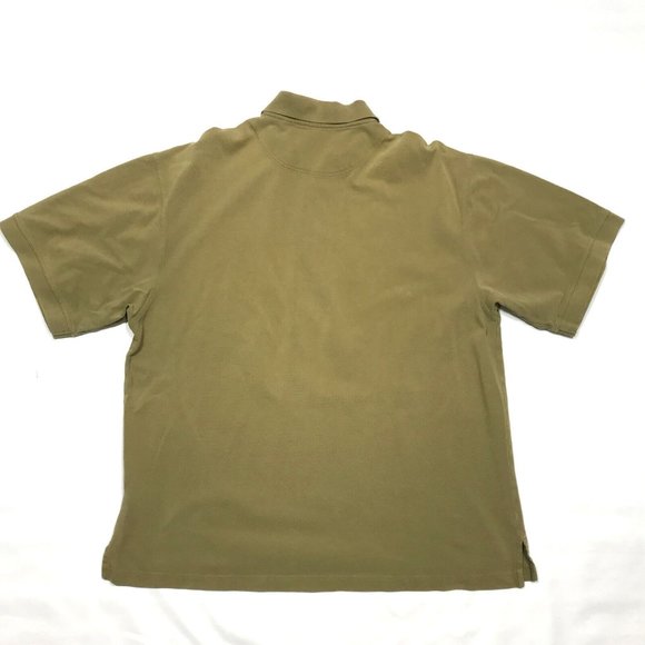 Lot of 2 (Red, Tan) Vintage 90s AM Player Combed Cotton Golf Polo Shirt Mens XL - Picture 2 of 6